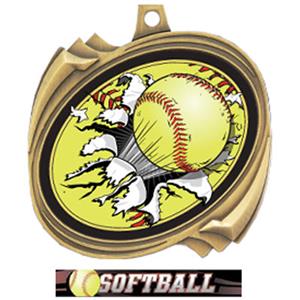 GOLD/ULTIMATE SOFTBALL RIBBON