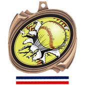 Hasty Awards Softball Bust-Out Insert Medals