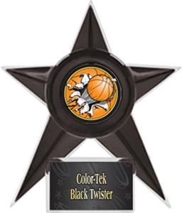 BLACK STAR/BLACK TWISTER LABEL - BUST-OUT MYLAR