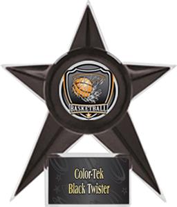 BLACK STAR/BLACK TWISTER LABEL - SHIELD MYLAR