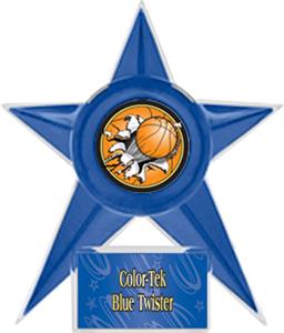 BLUE STAR/BLUE TWISTER LABEL - BUST-OUT MYLAR