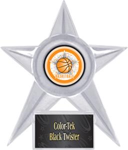 CLEAR STAR/BLACK TWISTER LABEL - ALL-STAR MYLAR