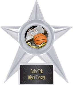 CLEAR STAR/BLACK TWISTER LABEL - HD MYLAR