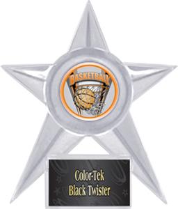 CLEAR STAR/BLACK TWISTER LABEL - PROSPORT MYLAR
