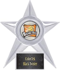 CLEAR STAR/BLACK TWISTER LABEL - XTREME MYLAR