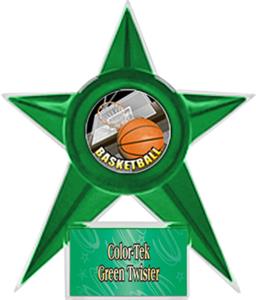 GREEN STAR/GREEN TWISTER LABEL - HD MYLAR