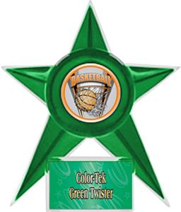GREEN STAR/GREEN TWISTER LABEL - PROSPORT MYLAR