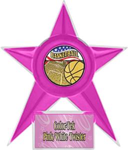 PINK STAR/PINK TWISTER LABEL - AMERICANA MYLAR