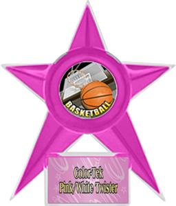 PINK STAR/PINK TWISTER LABEL - HD MYLAR