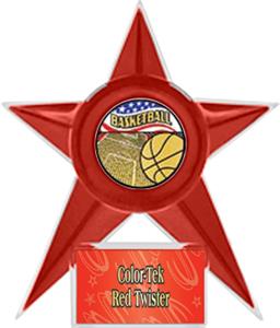 RED STAR/RED TWISTER LABEL - AMERICANA MYLAR