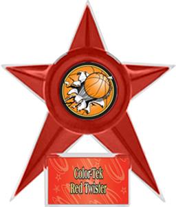 RED STAR/RED TWISTER LABEL - BUST-OUT MYLAR