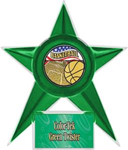 GREEN STAR/GREEN TWISTER LABEL - AMERICANA MYLAR