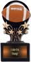 Hasty Award Shooting Star 6" Football Resin Trophy