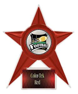 RED TROPHY/RED TEK LABEL - XTREME FOOTBALL MYLAR