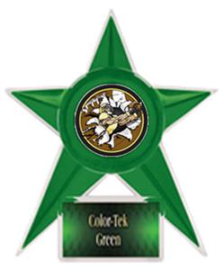 GREEN TROPHY/GREEN TEK LABEL - BUST-OUT FOOTBALL M