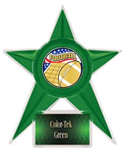 GREEN TROPHY/GREEN TEK LABEL - AMERICANA FOOTBALL 