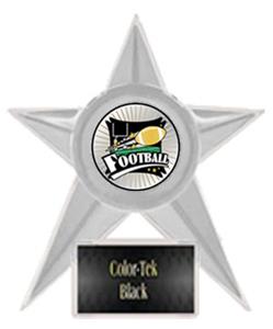 CLEAR TROPHY/BLACK TEK LABEL - XTREME FOOTBALL MYL