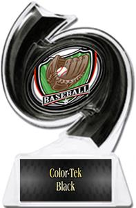 BLACK TROPHY/BLACK TEK PLATE - SHIELD MYLAR