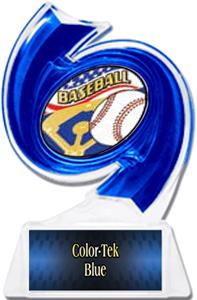 BLUE TROPHY/BLUE TEK PLATE - AMERICANA MYLAR