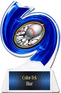 BLUE TROPHY/BLUE TEK PLATE - BUST-OUT MYLAR
