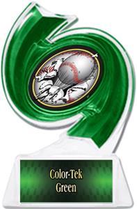 GREEN TROPHY/GREEN TEK PLATE - BUST-OUT MYLAR