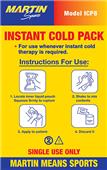 Martin Sports Instant Cold Packs - 16 Per Box Martin Sports Instant Cold Packs - 16 Per Box