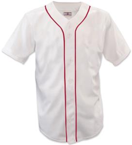 plain white baseball jersey