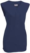 Womens On Deck Sleeveless Faux Softball Jersey Womens On Deck Sleeveless Faux Softball Jersey