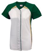 Womens Pulse Short Sleeve Faux Softball Jersey Womens Pulse Short Sleeve Faux Softball Jersey
