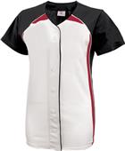 Teamwork Girls Pulse Faux Button Softball Jersey Teamwork Girls Pulse Faux Button Softball Jersey