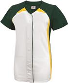 Teamwork Girls Pulse Faux Button Softball Jersey Teamwork Girls Pulse Faux Button Softball Jersey