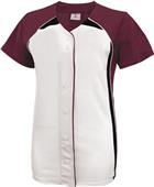 Teamwork Girls Pulse Faux Button Softball Jersey Teamwork Girls Pulse Faux Button Softball Jersey