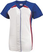 Teamwork Girls Pulse Faux Button Softball Jersey Teamwork Girls Pulse Faux Button Softball Jersey