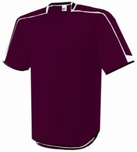 MAROON/WHITE/BLACK