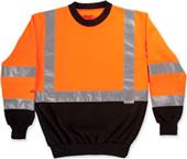 Game "Black Bottom" Crew Neck Fleece Work Shirts