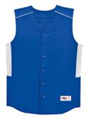 Sleeveless Full Button Baseball Jerseys-Closeout