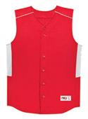 Sleeveless Full Button Baseball Jerseys-Closeout