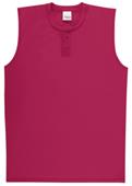 MESH Sleeveless 2-Button Baseball Jerseys-Closeout