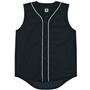 Sleeveless Full Button Baseball Jersey-Closeout