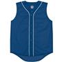 Sleeveless Full Button Baseball Jersey-Closeout