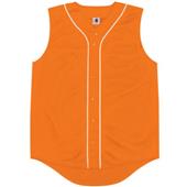 Sleeveless Full Button Baseball Jersey-Closeout