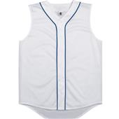 Sleeveless Full Button Baseball Jersey-Closeout