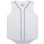 Sleeveless Full Button Baseball Jersey-Closeout