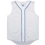 Sleeveless Full Button Baseball Jersey-Closeout