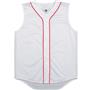 Sleeveless Full Button Baseball Jersey-Closeout