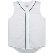 Sleeveless Full Button Baseball Jersey-Closeout