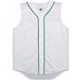 Sleeveless Full Button Baseball Jersey-Closeout