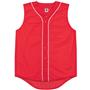 Sleeveless Full Button Baseball Jersey-Closeout