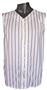 Pinstripe Sleeveless Button Knit Jersey CLOSEOUT