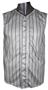 Pinstripe Sleeveless Button Knit Jersey CLOSEOUT